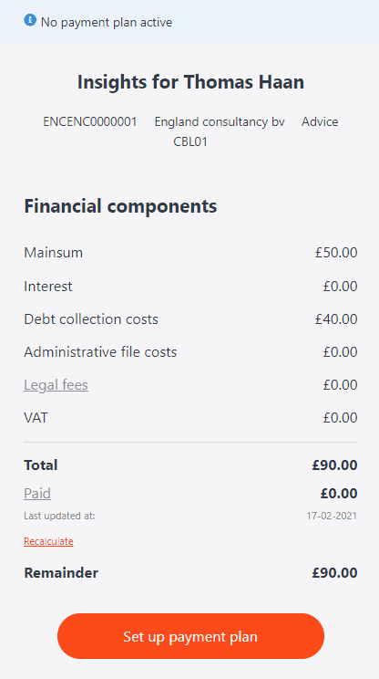 Payment plan 2