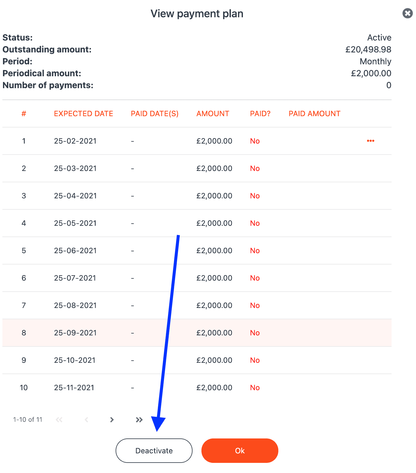 CollectIC Payment Plan Cancel 2