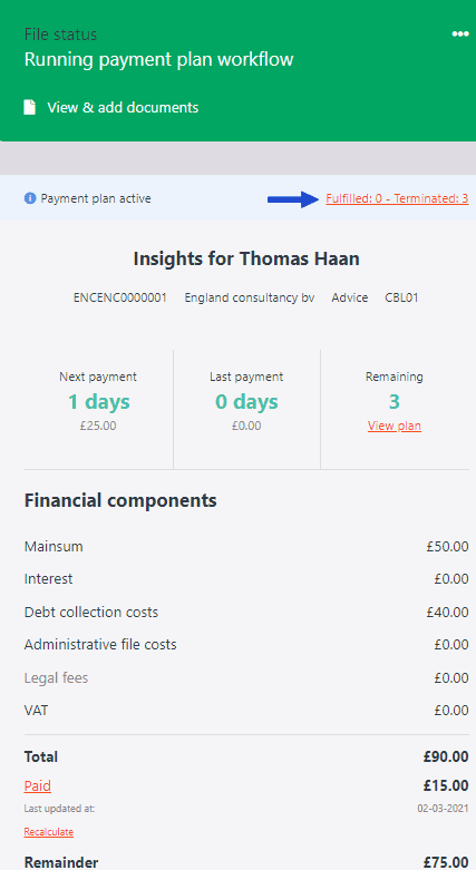 Paymentplan details 1