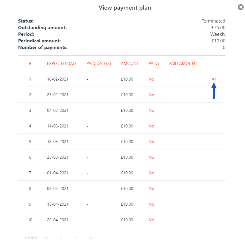 Paymentplan details 3